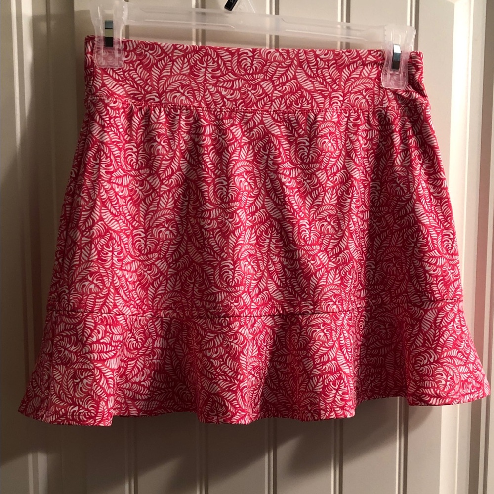 Tommy Bahama Pink and White Printed Circle Skirt